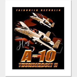 Fairchild A-10 Thunderbolt II Fighterjet Posters and Art
